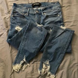 Express Stretch+ Performance Ankle Legging Mid Rise (Jean)